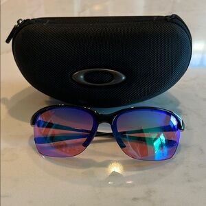 Oakley Blue and Black Sport Sunglasses - like new